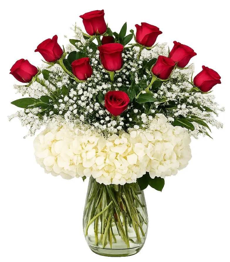 Stunning Red Dozen Roses vase Stunning Red Dozen Roses vase