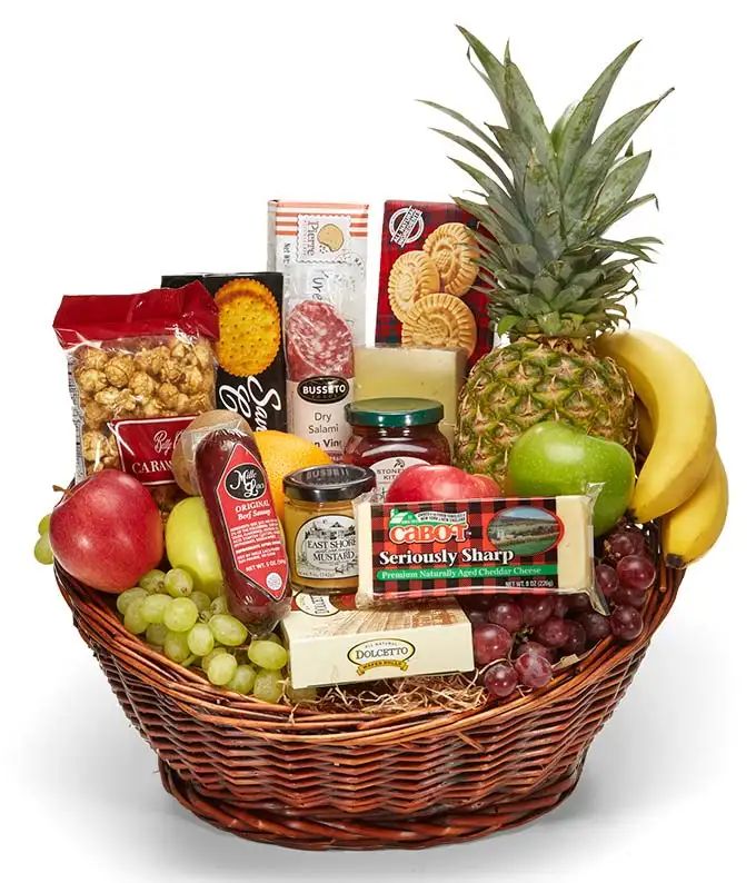 Charcuterie in a basket