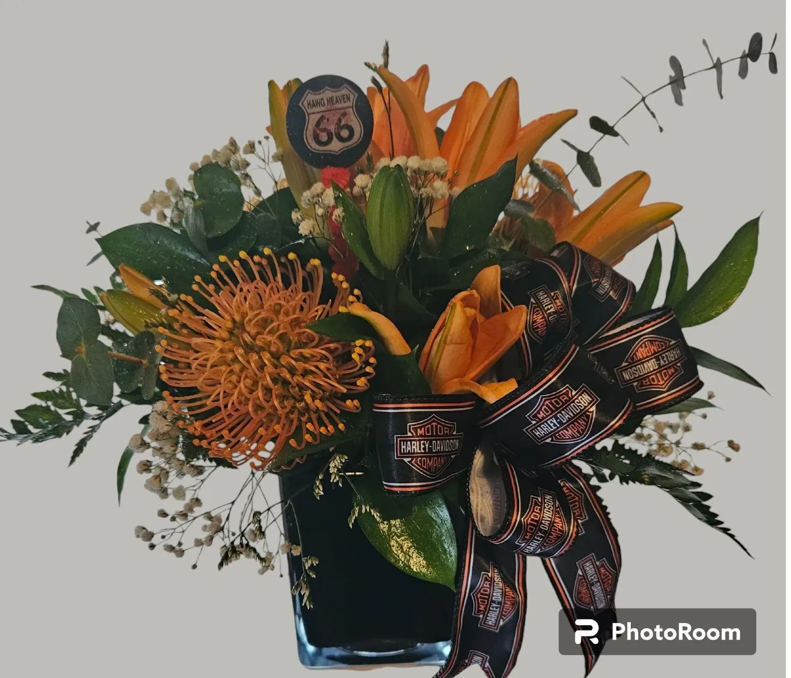 Harley Davidson Inspired "Bad to the Bone " Arrange All Occasion