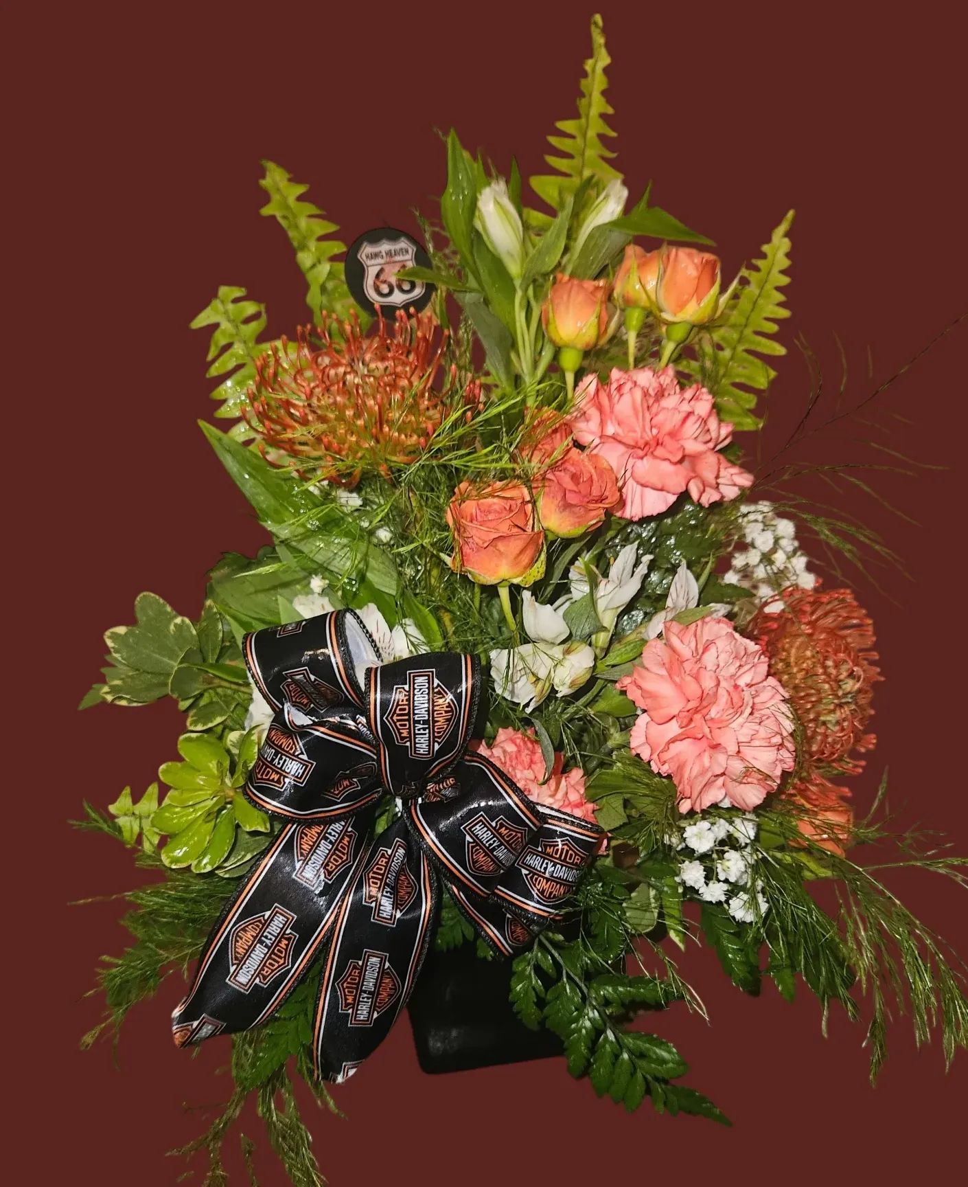 Harley Davidson Inspired "Chasing Sunsets" Arrange All Occasion