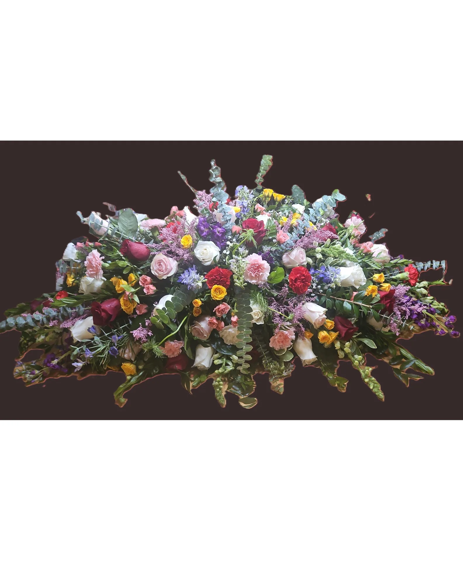 Meadow Melody-Spring Mix Full Casket Spray Meadow Melody-Spring Mix Full Casket Spray