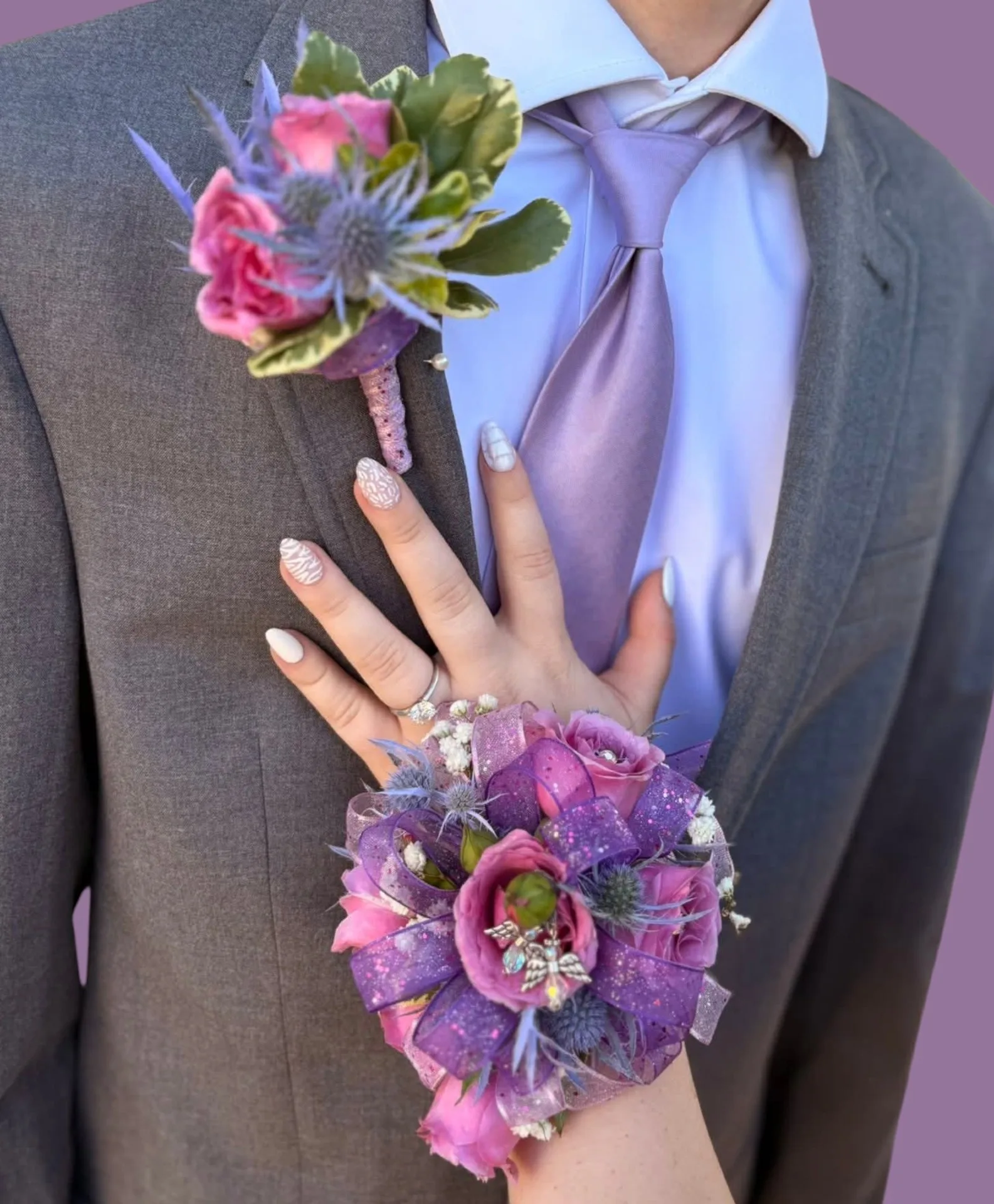 prom/wedding/homecoming wrist corsage and matching boutonniere prom/wedding/homecoming wrist corsage and matching boutonniere