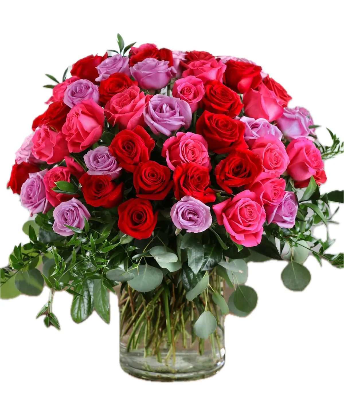 Rosé Romance Garden Luxury Rose Vase Arrangement