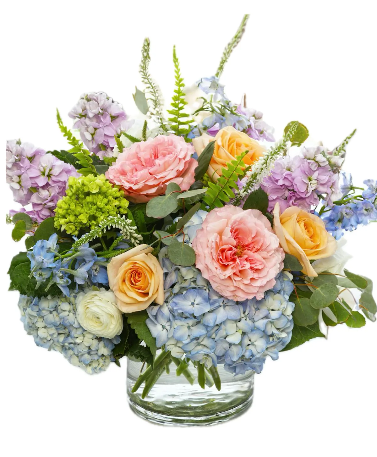 Pastel Garden Whisper Premium Garden-Style Vase Arrangement Pastel Garden Whisper Premium Garden-Style Vase Arrangement