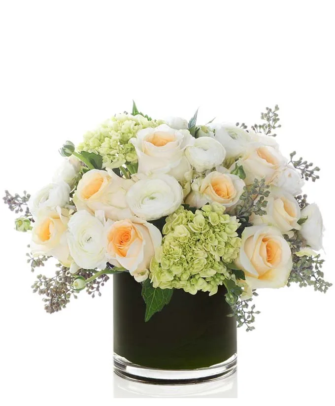 Ivory Elegance Classic White & Cream Garden Vase Arrangement Ivory Elegance Classic White & Cream Garden Vase Arrangement