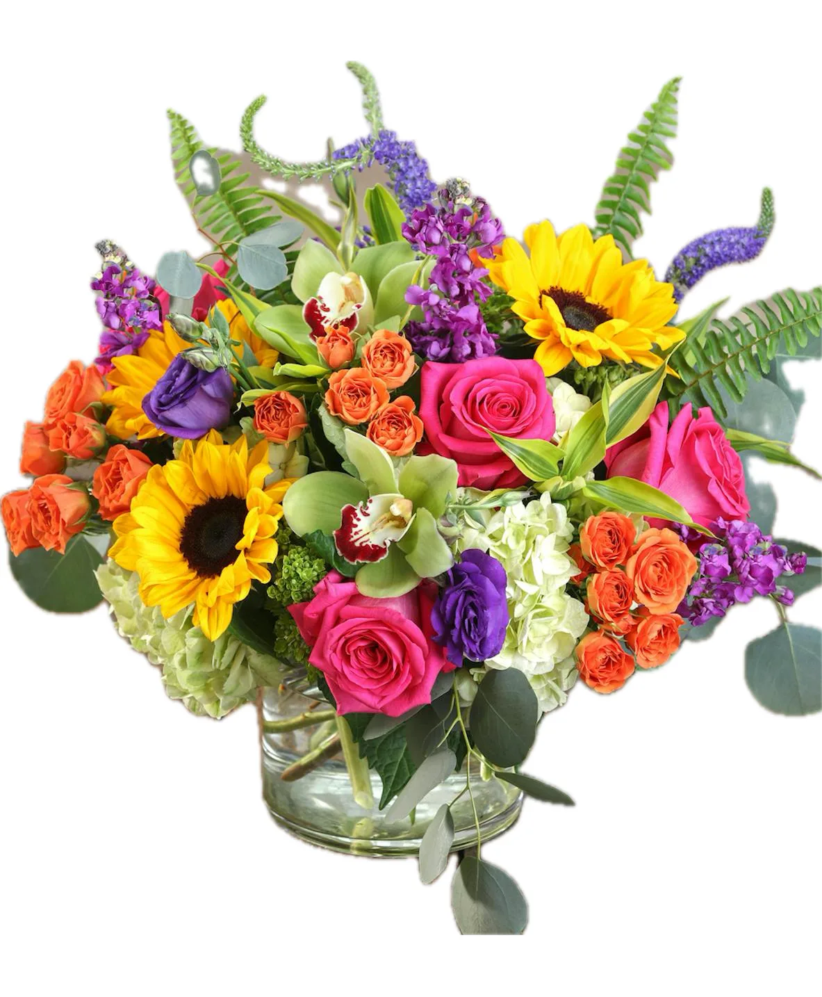 Tropical Sunset Garden Luxury Vase Arrangement – Tropical Garden Style Tropical Sunset Garden Luxury Vase Arrangement – Tropical Garden Style