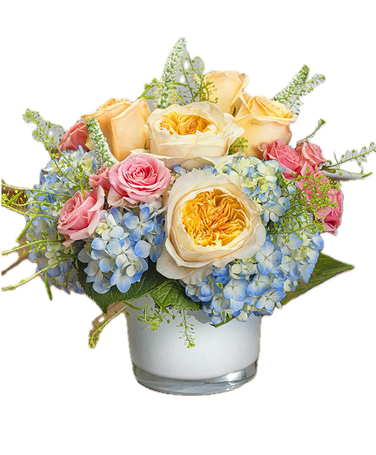 Bluebell Garden Charm Luxury Vase Arrangement – Romantic Garden Style Bluebell Garden Charm Luxury Vase Arrangement – Romantic Garden Style