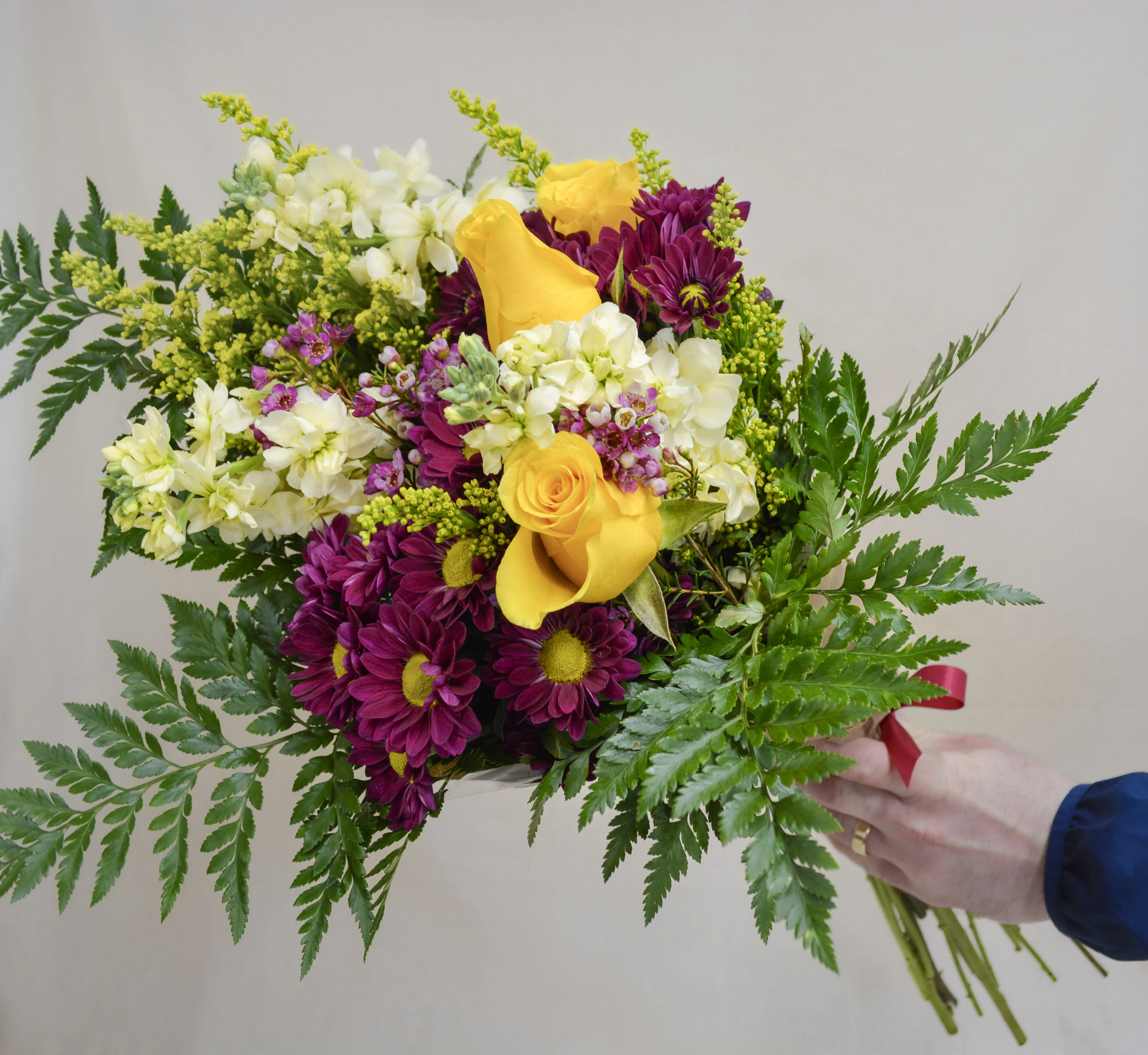 Hand-Tied Wrapped Bouquet