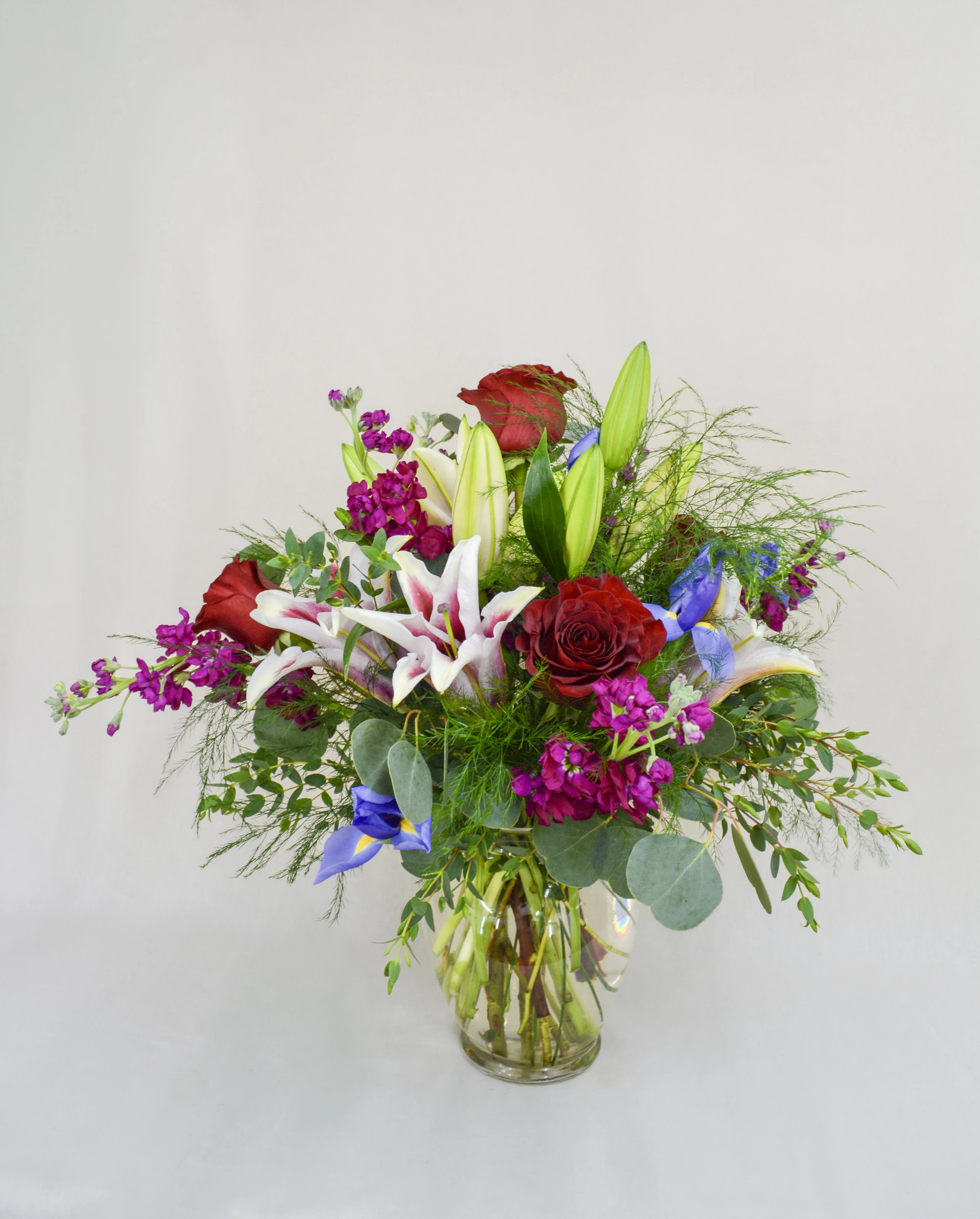 Colorful Garden Vase Arrangement