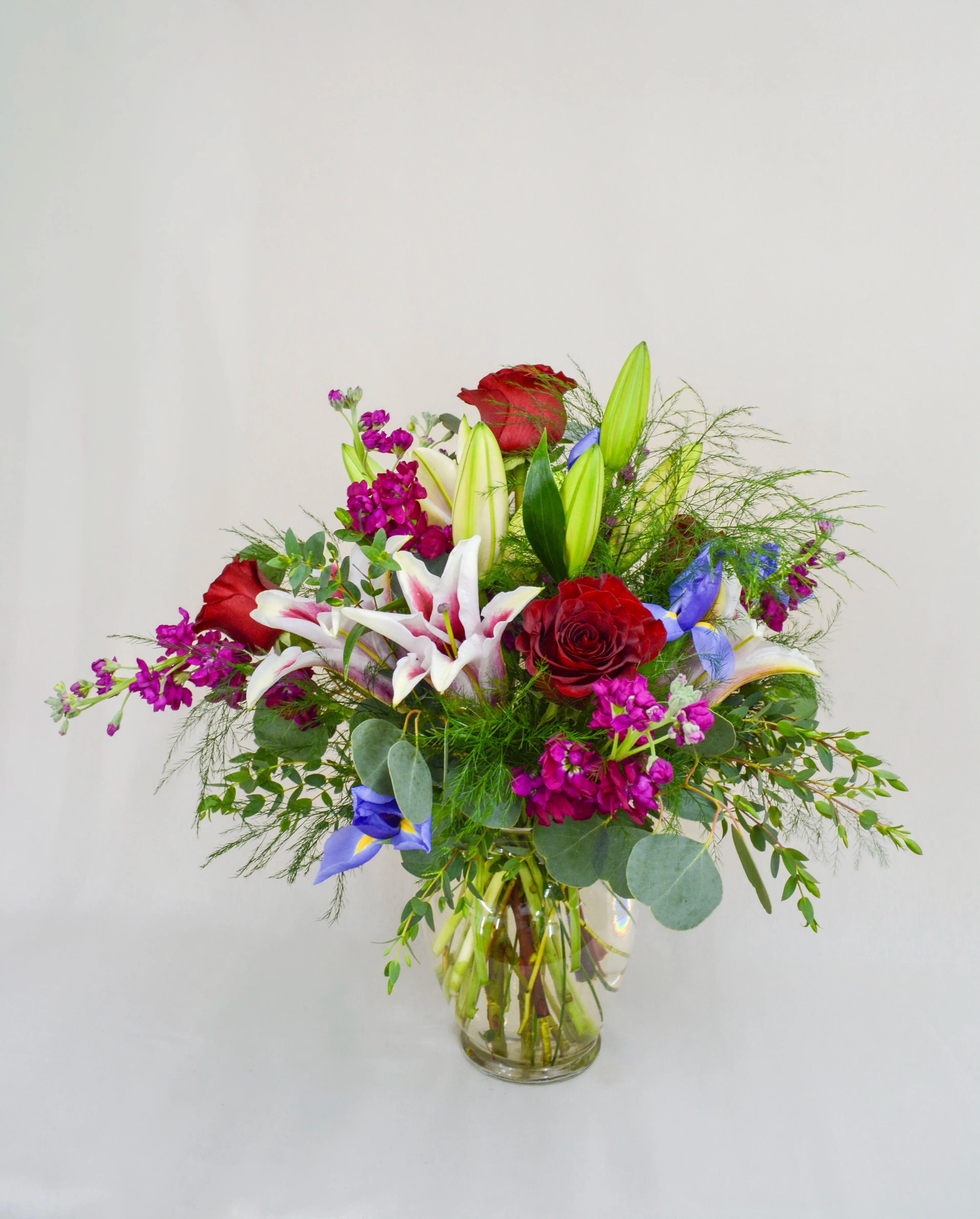 Colorful Garden Vase Arrangement