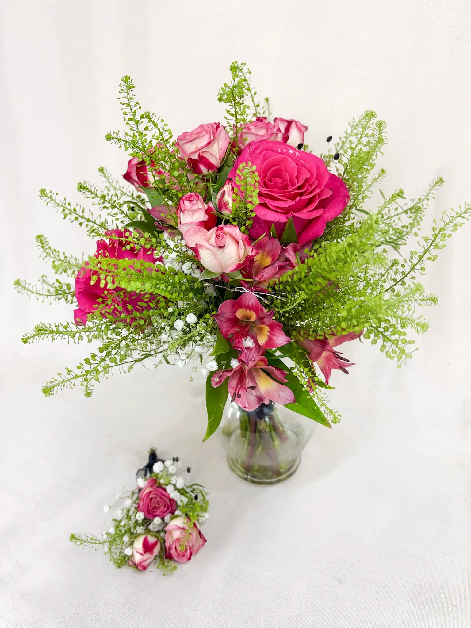 Prom Bouquet & Boutonnière Set