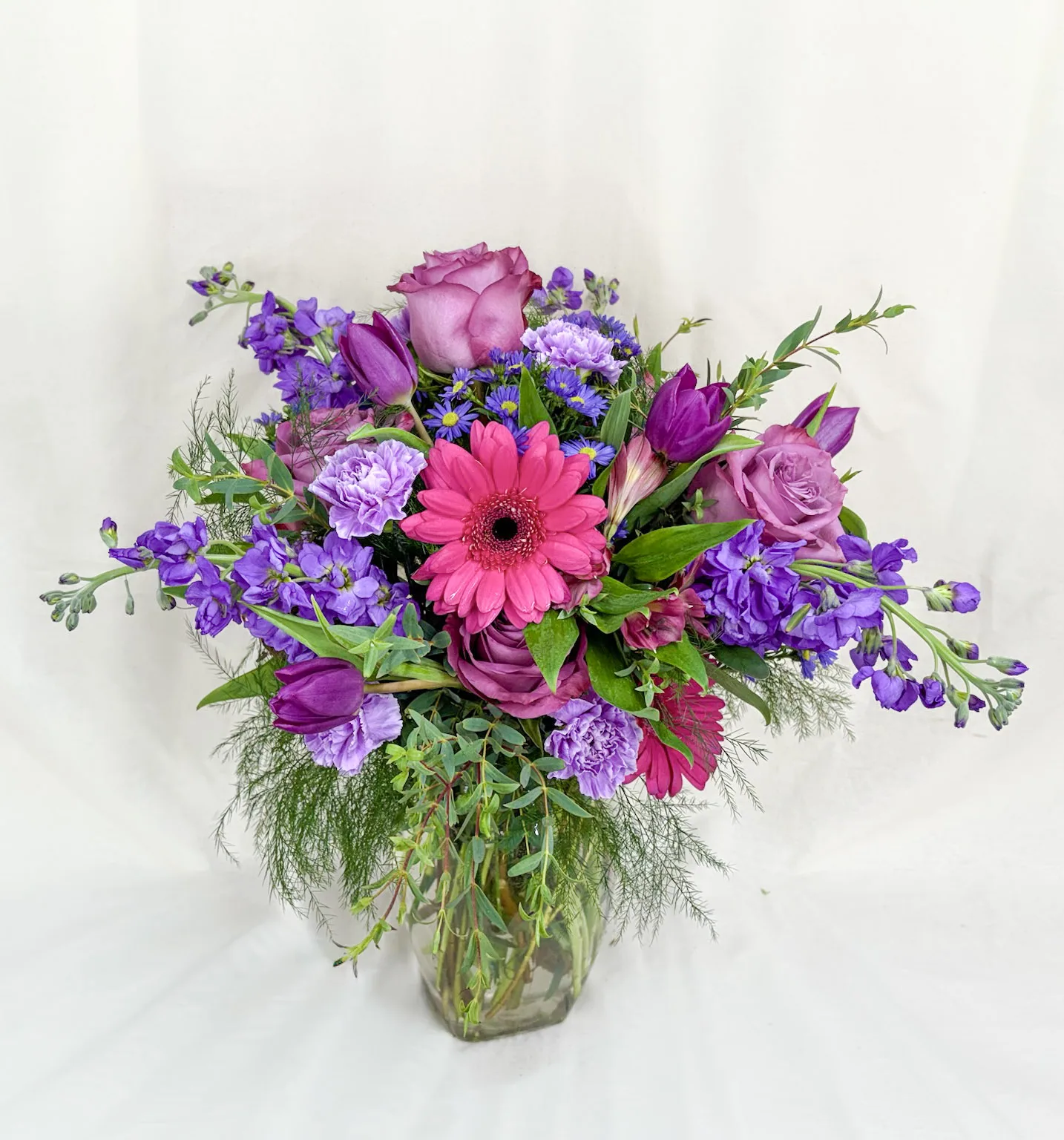 Purple Garden Vase Arrangement