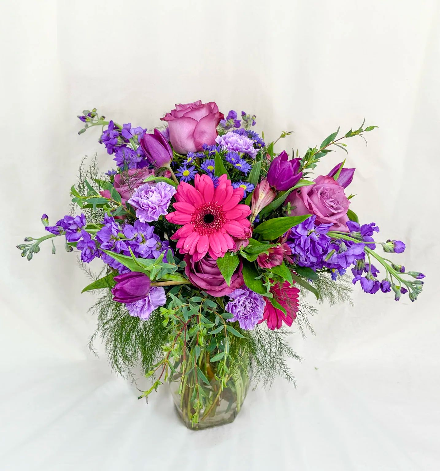 Purple Garden Vase Arrangement
