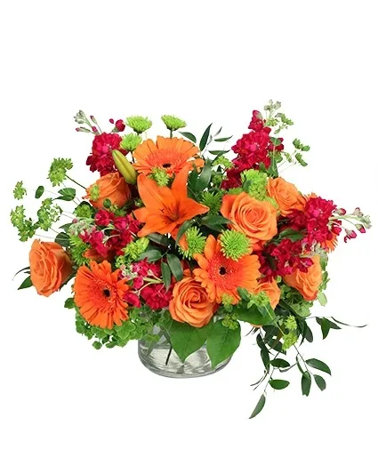 Orange Explosion Flower Arrangement Orange Explosion Flower Arrangement