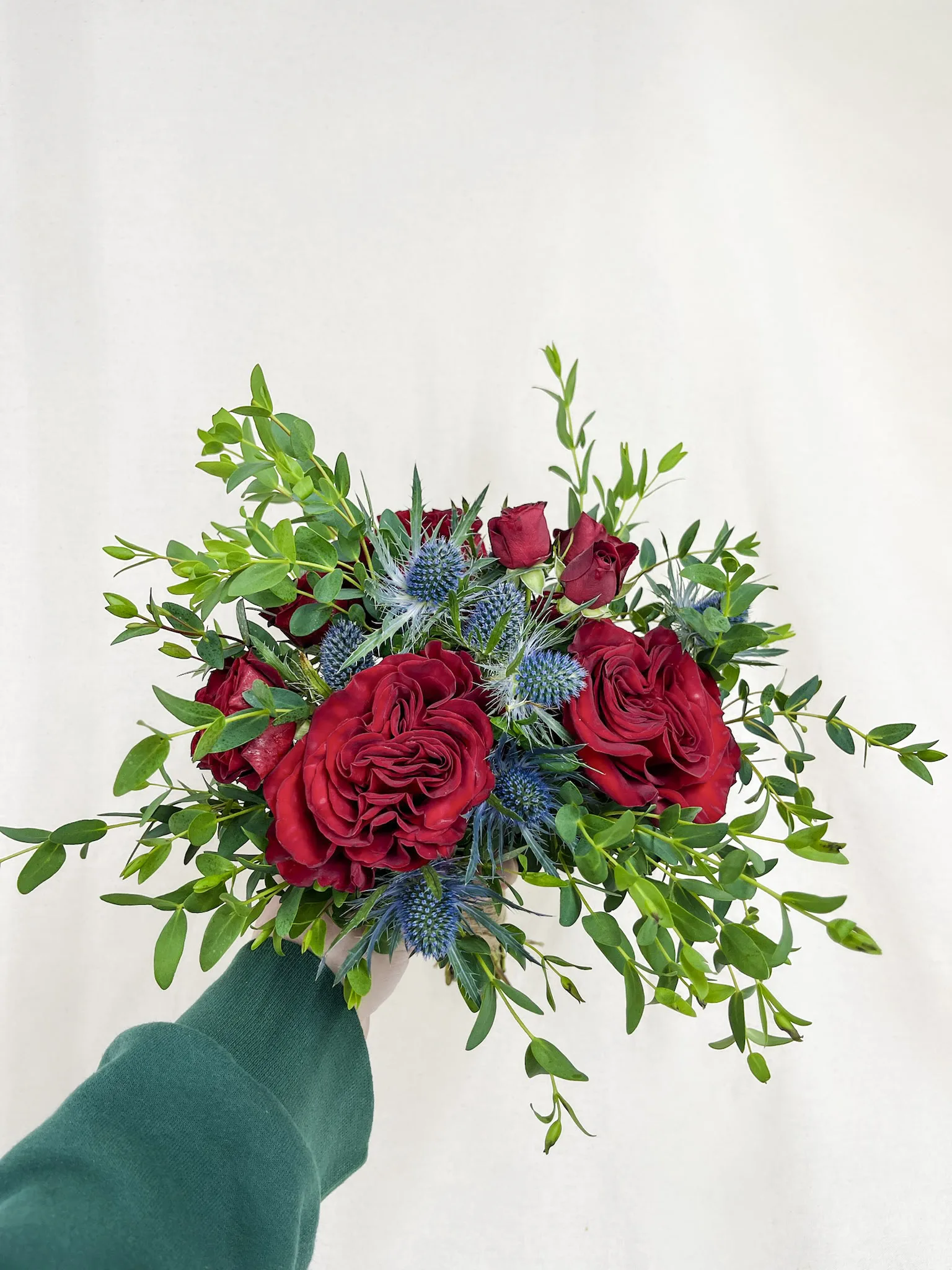 Burgundy Rose Prom Bouquet