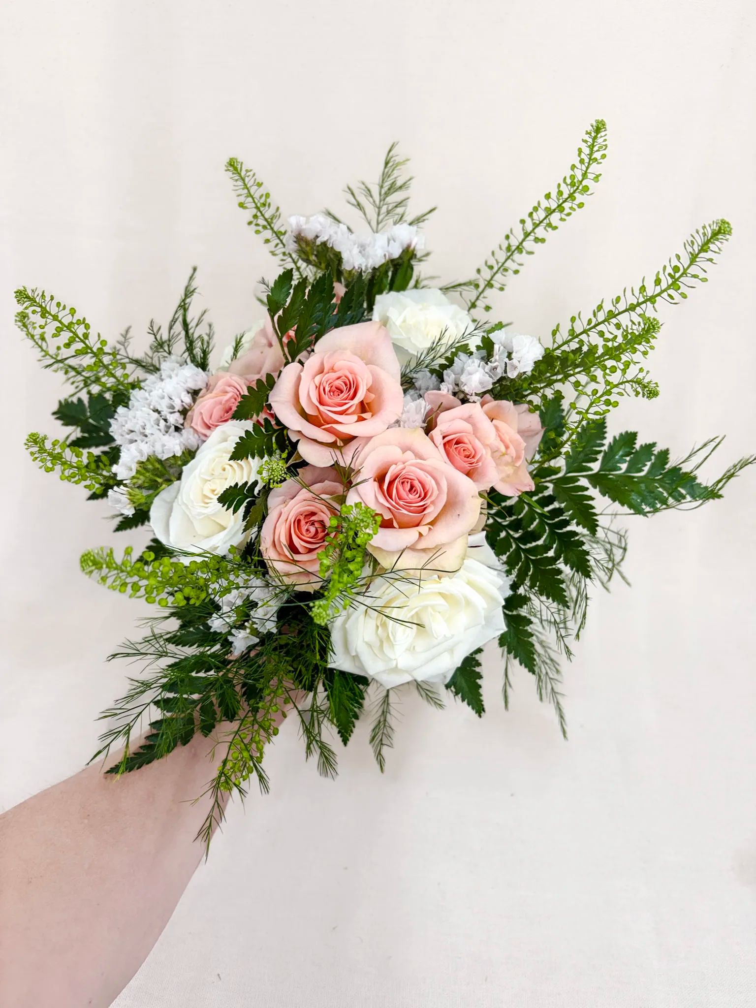 Blush & Ivory Prom Bouquet
