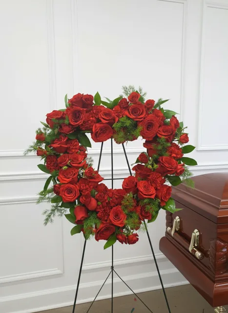 Red Rose Heart Wreath Red Rose Heart Wreath