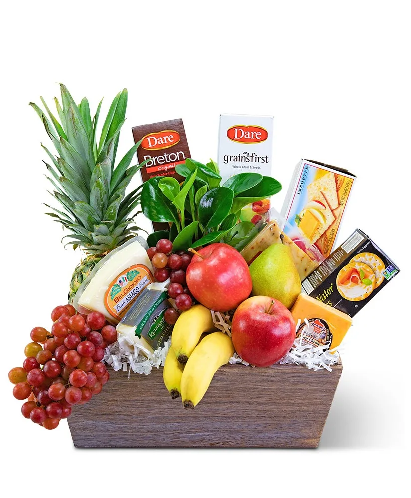 Classic Fruit and Cheese Basket Gift Basket Classic Fruit and Cheese Basket Gift Basket