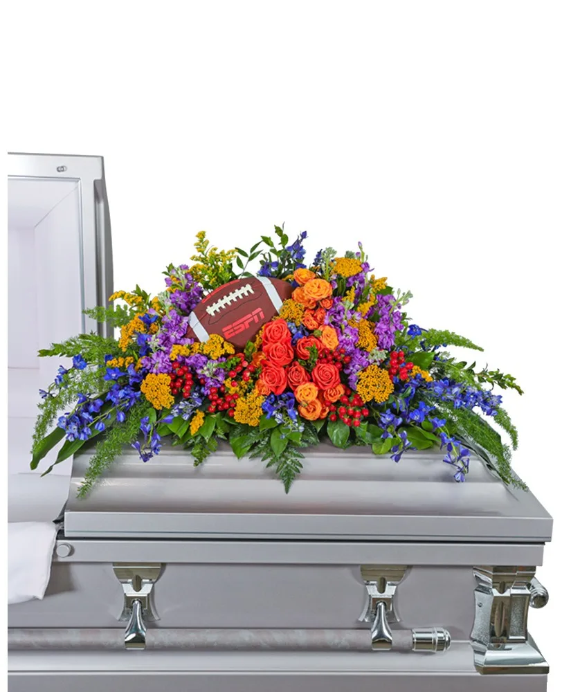 Tears in Heaven Personalized Casket Spray Sympathy Arrangement Tears in Heaven Personalized Casket Spray Sympathy Arrangement