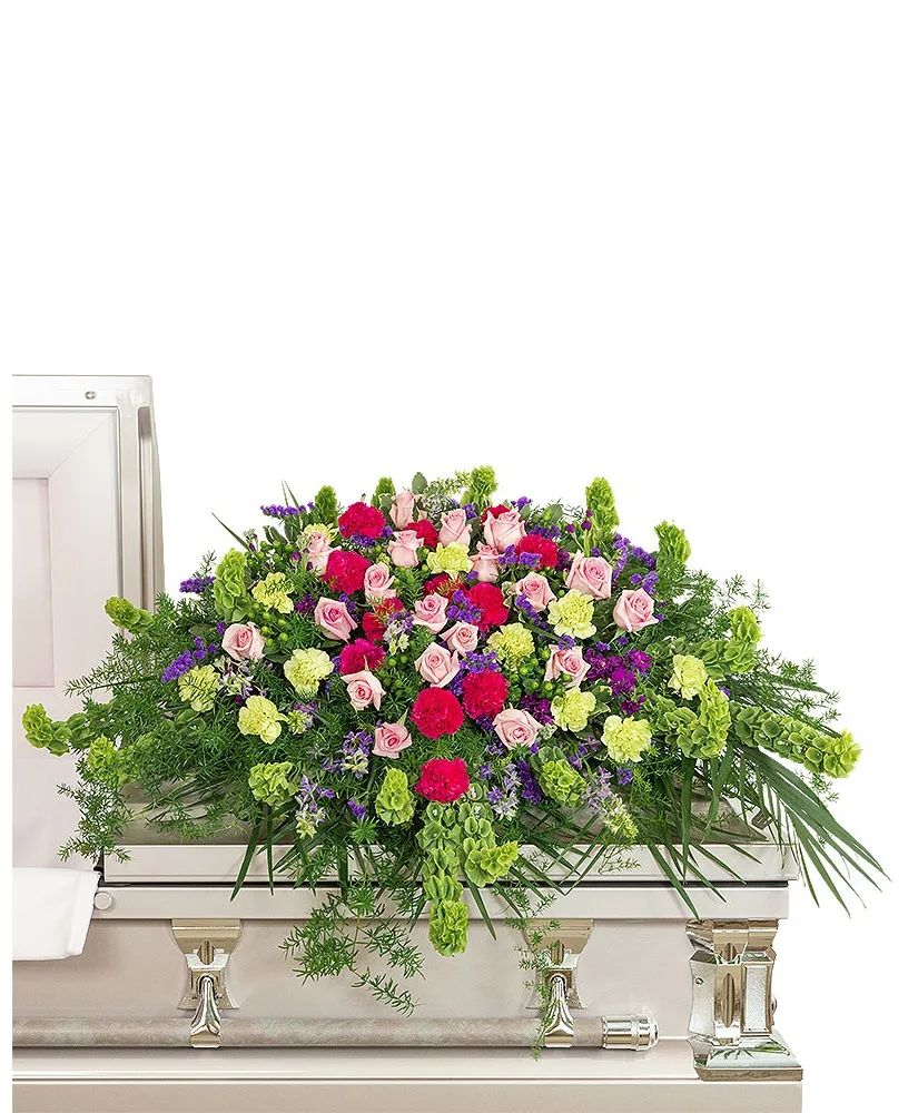 Always Remembered Casket Spray Sympathy Arrangement