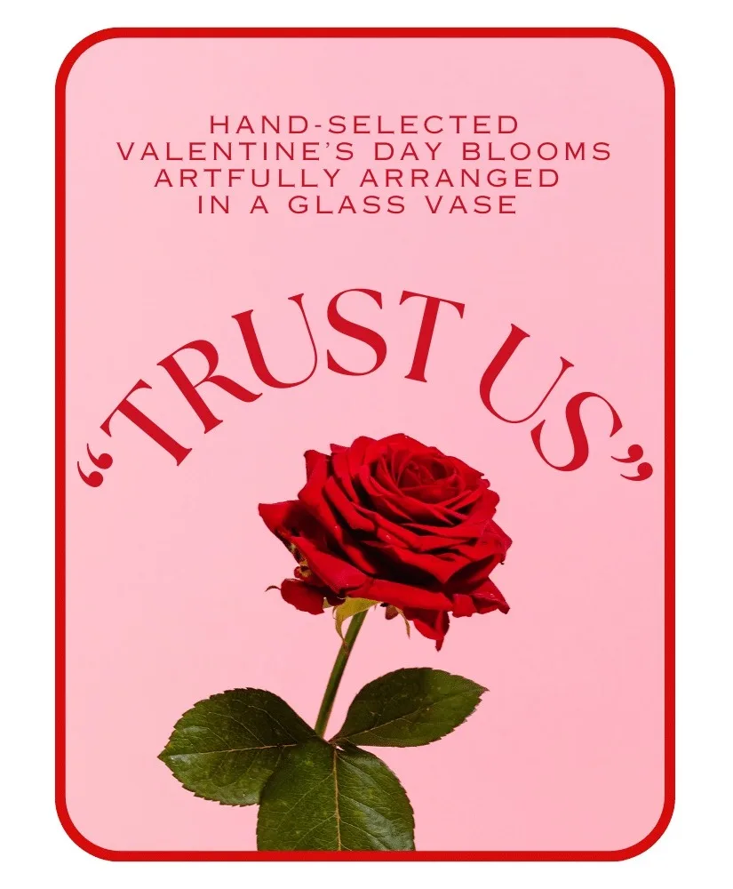 Valentine's Day Designer's Choice Vase Flower Arrangement Valentine's Day Designer's Choice Vase Flower Arrangement