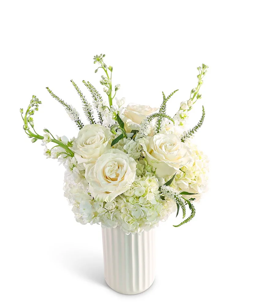 Simply Pure White Flower Arrangement Simply Pure White Flower Arrangement