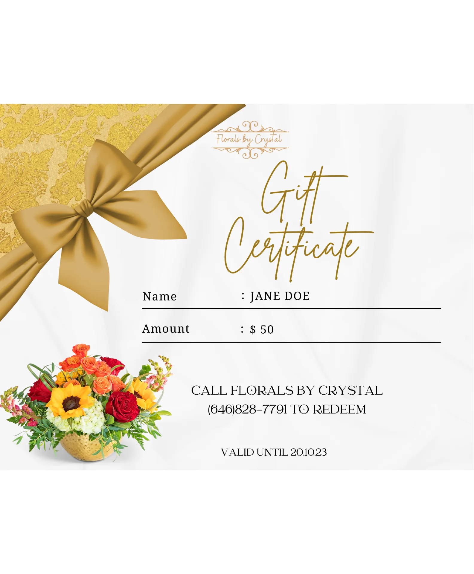 Gift Certificate Gift Certificate