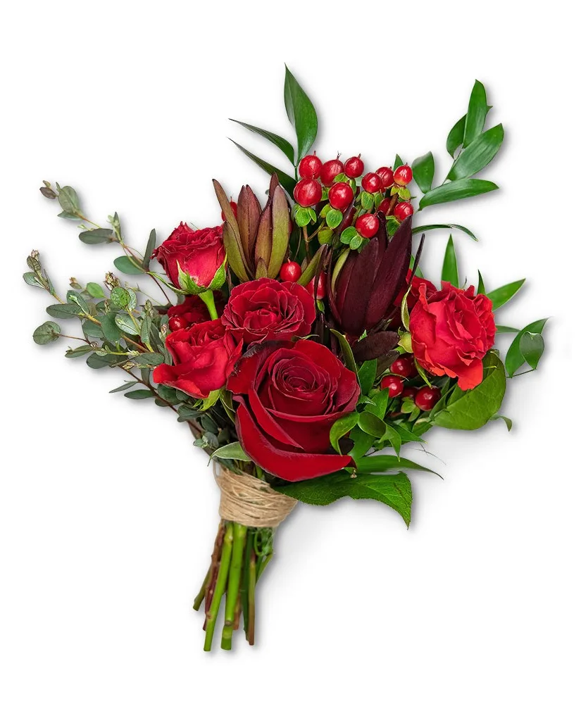 Crimson Hand-tied Bouquet Prom Crimson Hand-tied Bouquet Prom