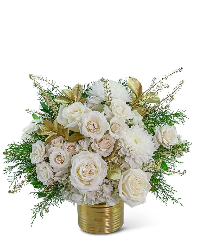 Golden Luxe Winter Flower Arrangement Golden Luxe Winter Flower Arrangement