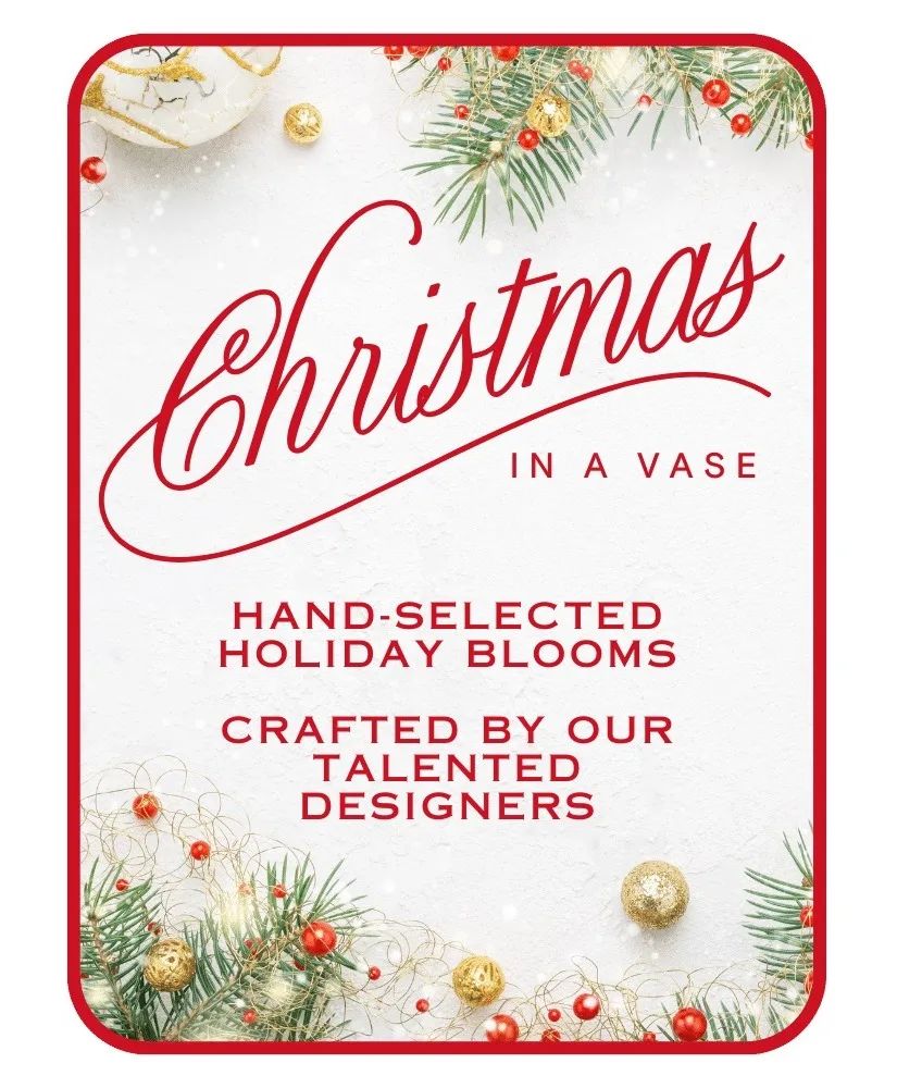 Designer's Choice Christmas in a Vase Flower Arrangement