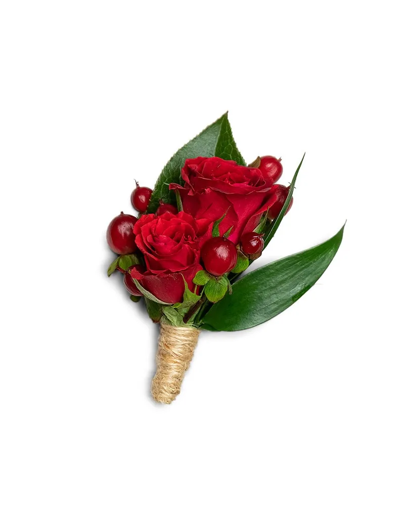Crimson Boutonniere Prom Crimson Boutonniere Prom