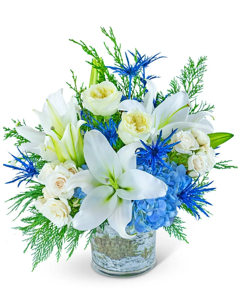 Shimmering Winter Sky Flower Arrangement Shimmering Winter Sky Flower Arrangement