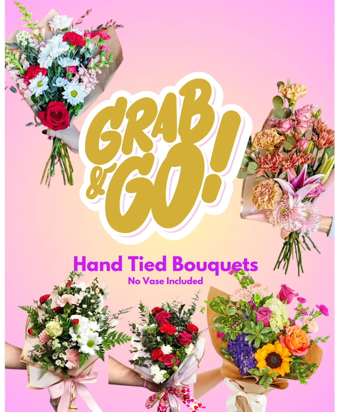 Grab & Go Hand-Tied Bouquet Grab & Go Hand-Tied Bouquet