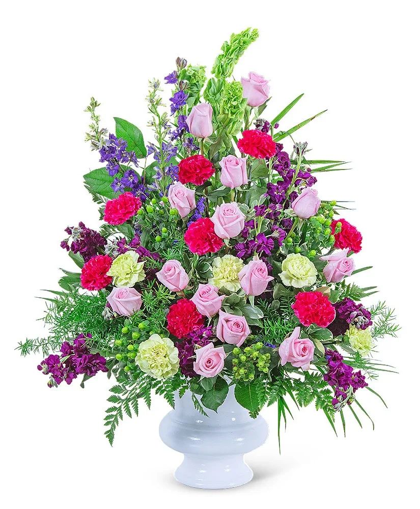 Always Remembered Urn Sympathy Arrangement
