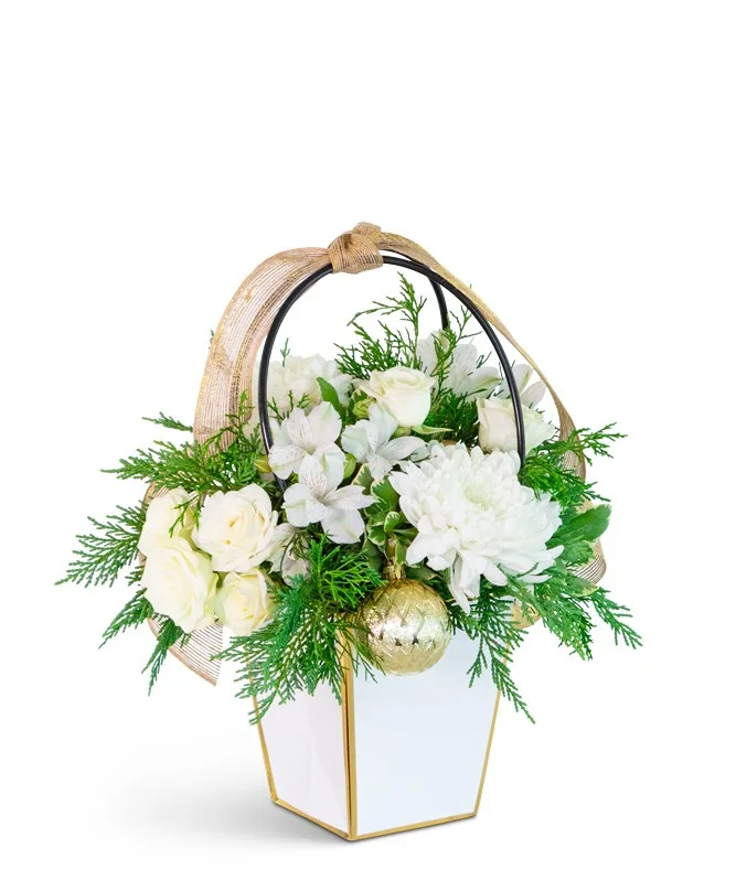 Yuletide Joy Tote Flower Arrangement Yuletide Joy Tote Flower Arrangement