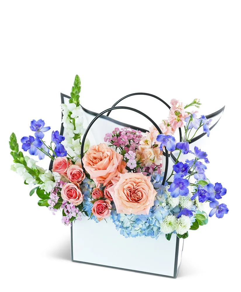 Monet Garden Tote Flower Arrangement Monet Garden Tote Flower Arrangement