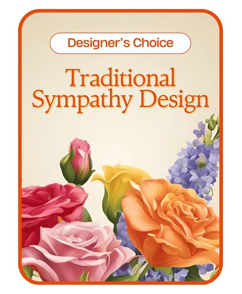 Designer's Choice - Traditional Sympathy Design Flower Arrangement