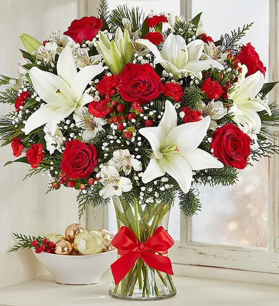 Lush seasonal vase arrangement winter, christmas, Lush seasonal vase arrangement winter, christmas,