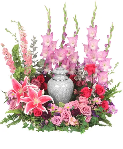 Always In Our Hearts Urn Cremation Flowers(Urn Not Included) Always In Our Hearts Urn Cremation Flowers(Urn Not Included)