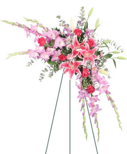 Memories in Pink Standing Spray Memories in Pink Standing Spray