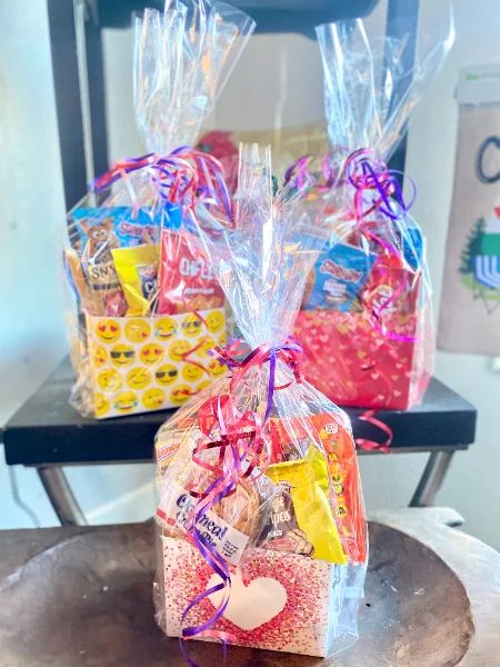 Valentine's Snack Basket Valentine's Day Basket