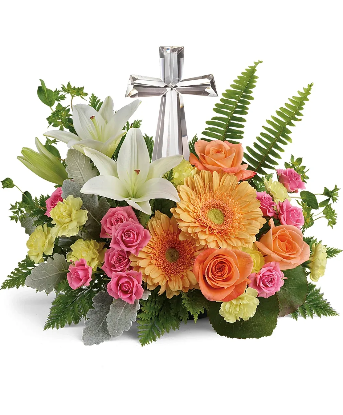 Crystal Cross Floral Arrangement Crystal Cross Floral Arrangement