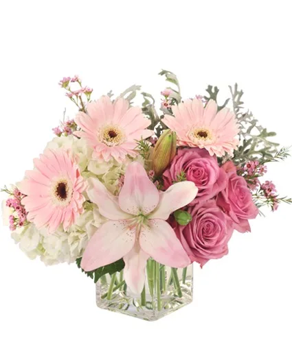 Pretty GIRL Pink Flowers Pretty GIRL Pink Flowers