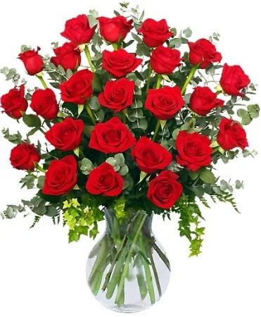 TWO DOZEN WAYS TO SAY I LOVE YOU VASE ARRANGEMENT