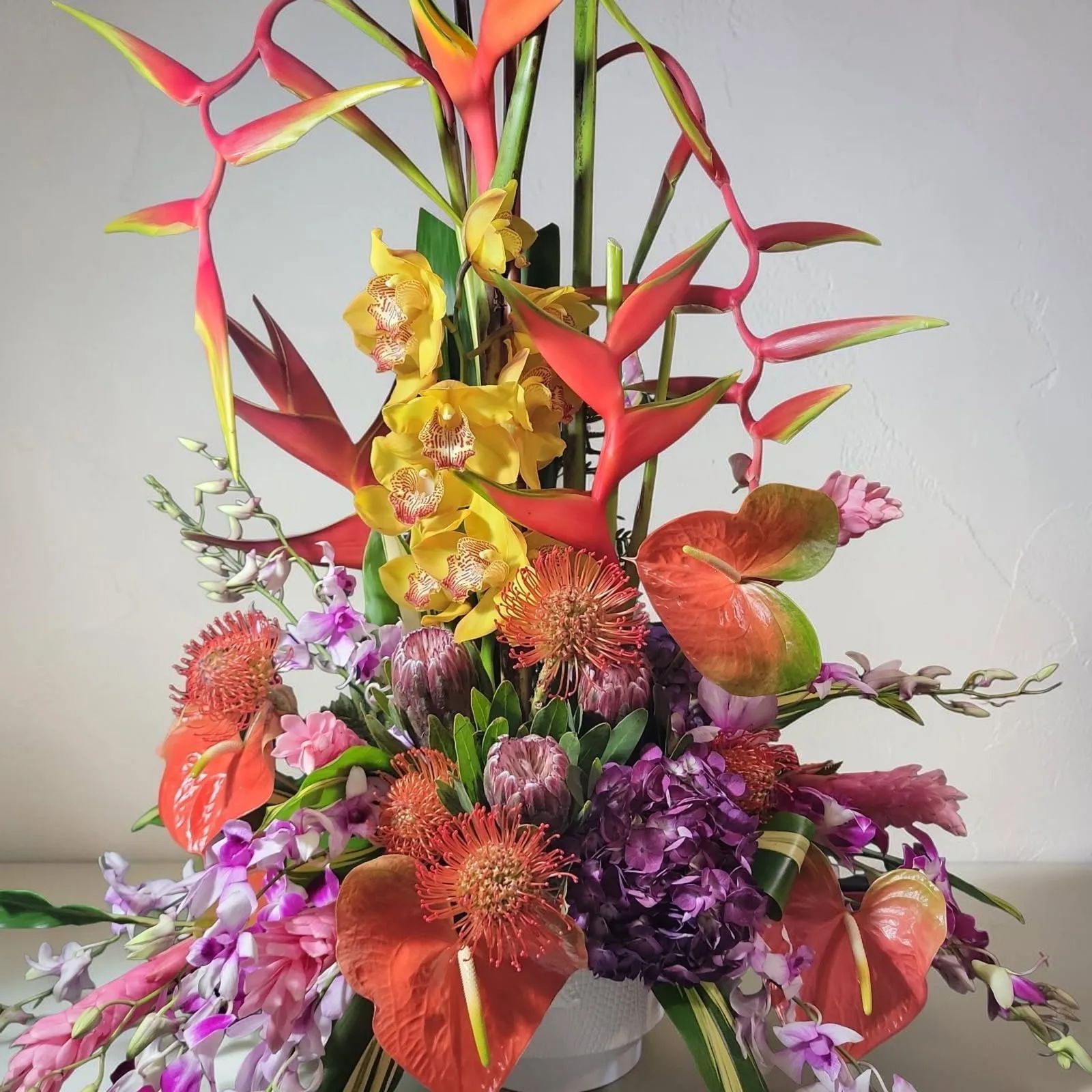 Hanging heliconia