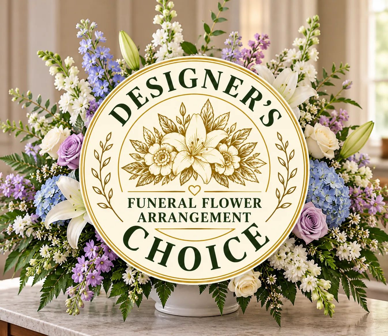Florist’s Choice Funeral Flower Arrangement