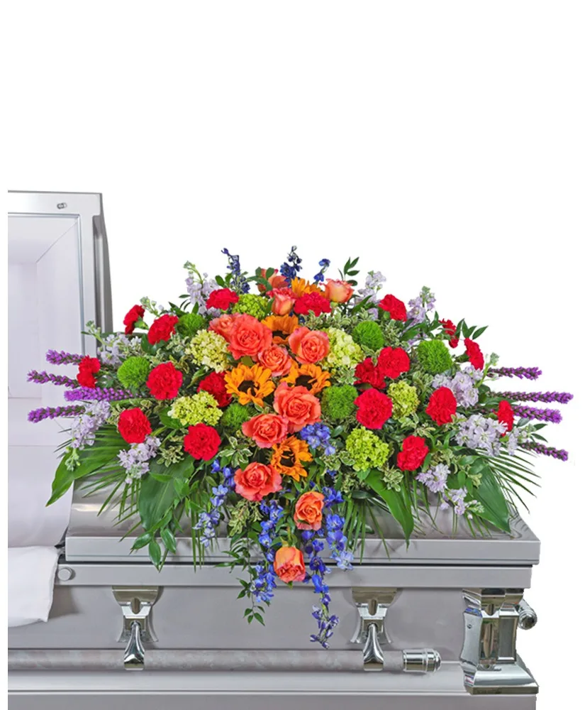 Treasured Memories Casket Spray Sympathy Treasured Memories Casket Spray Sympathy