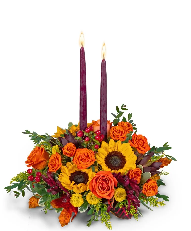 Goldenrod Gathering Centerpiece Flower Arrangement Goldenrod Gathering Centerpiece Flower Arrangement