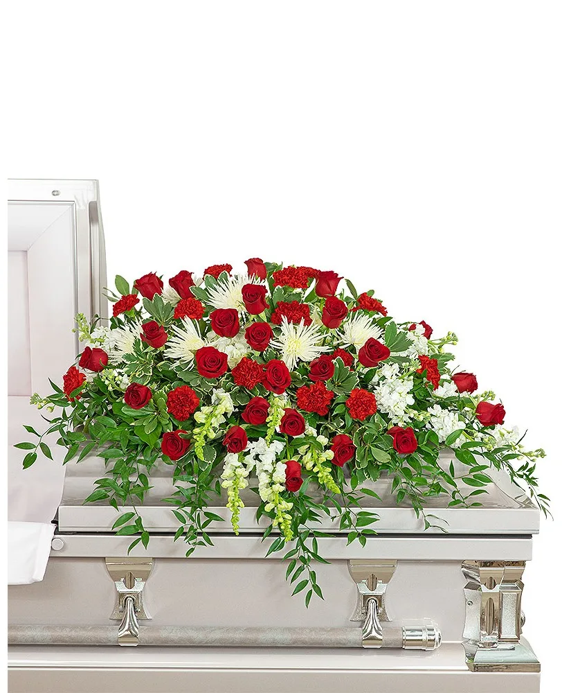 Serene Sanctuary Casket Spray Sympathy Serene Sanctuary Casket Spray Sympathy