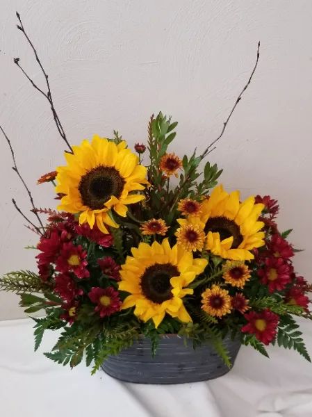 Country Sunflower Tin